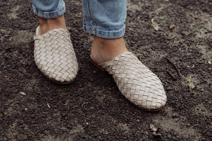 Nyah Woven Mule Beige