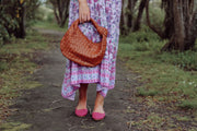 Sienna Pink Woven Slide - CLOSING DOWN SALE 50% OFF