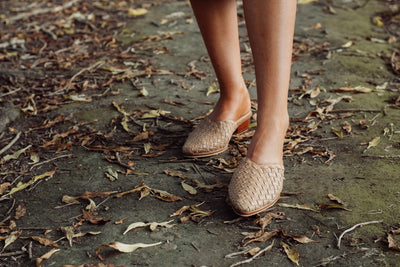 Nyah Woven Heels Nude