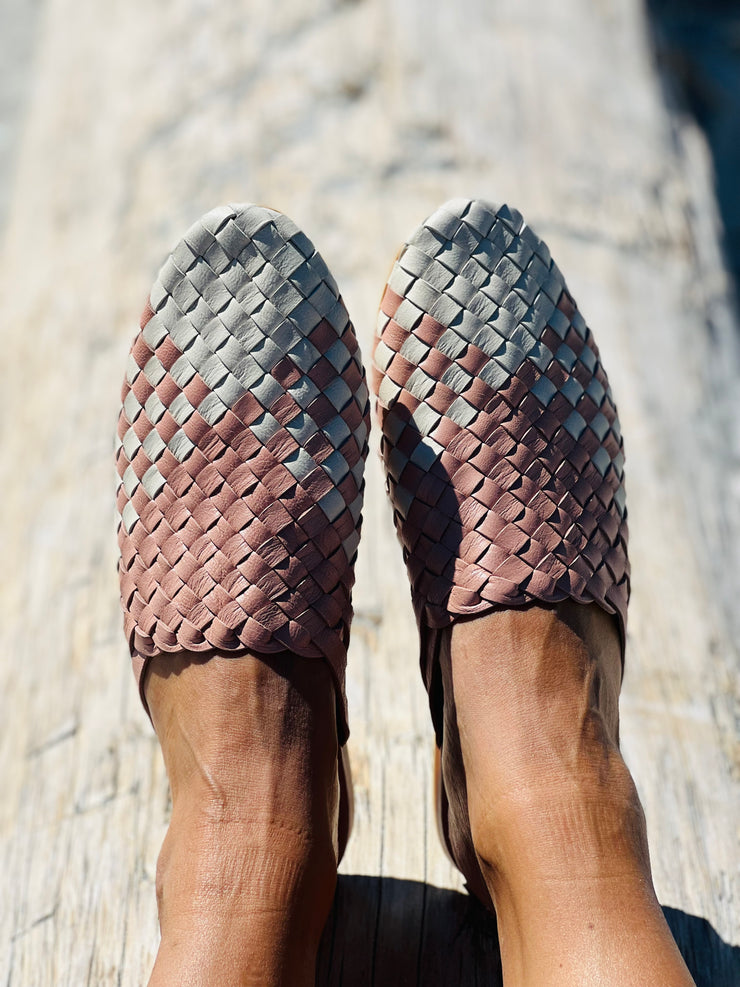 Nyah Woven Mule Blush and White Blend