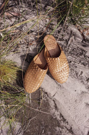 Nyah Woven Mule Tan - CLEARANCE SALE 50% OFF