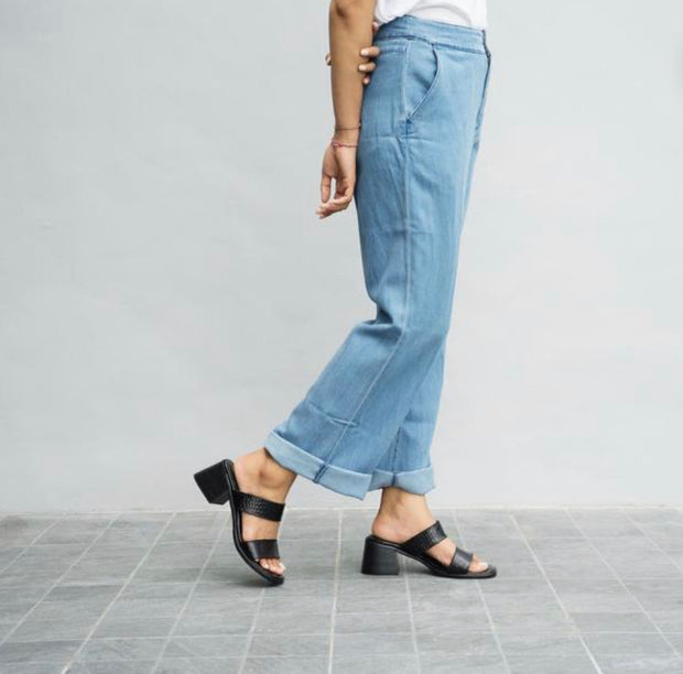Fiona Double Strap Heels