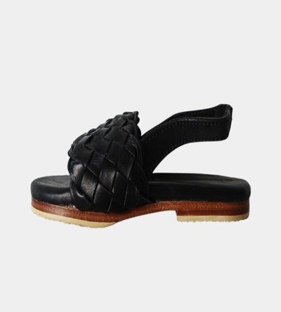 Woven Mini Slides Black