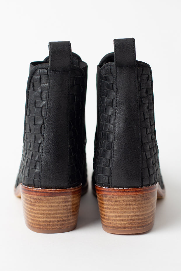 Macey Black Woven Boots