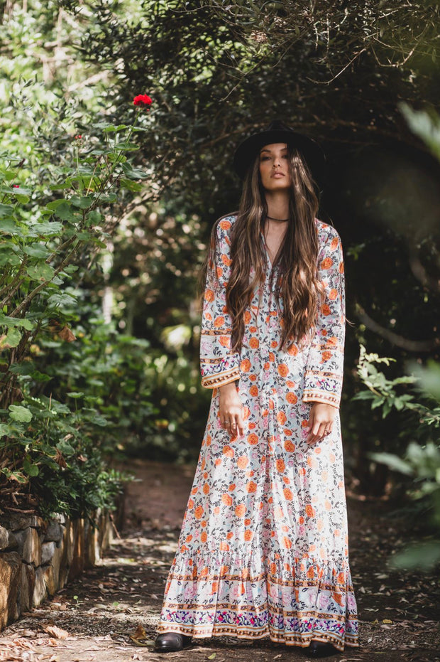 Sample Skyla Blue Maxi Dress
