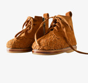 Woven mini Suede Boots