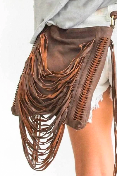 Lana Fringe Bag Antique Brown