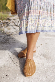 Nyah Woven Mule Tan - CLEARANCE SALE 50% OFF